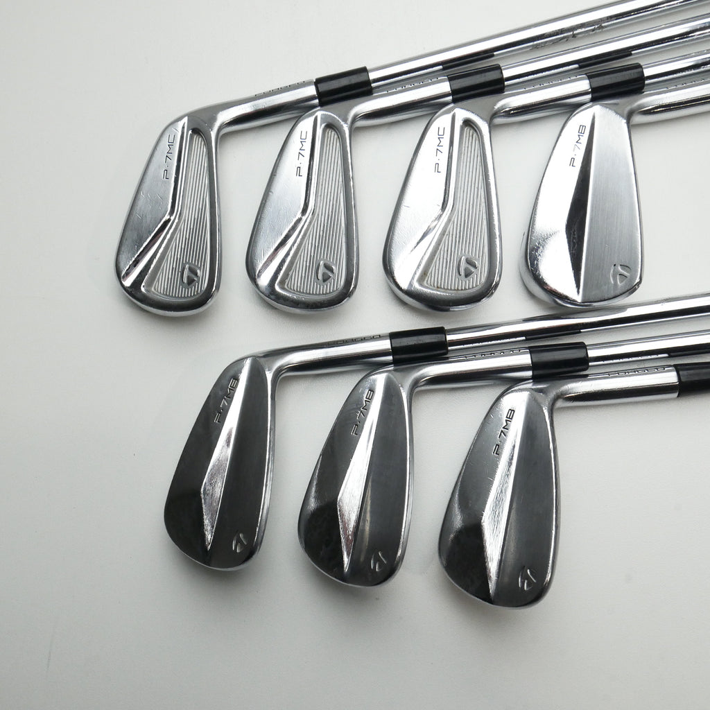 Used TaylorMade P7MC & P7MB 2020 Combo Iron Set / 4 - PW / X-Stiff Flex