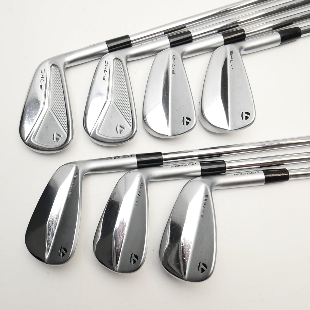 Used TaylorMade P7MC & P7MB 2023 Combo Iron Set / 4 - PW / X-Stiff Flex