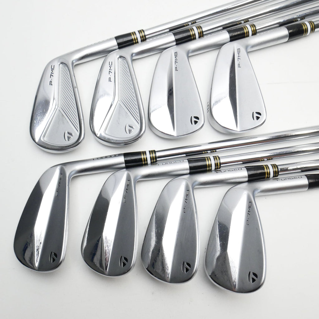 Used TaylorMade P7MC & P7MB Combo Iron Set / 3 - PW / X-Stiff Flex