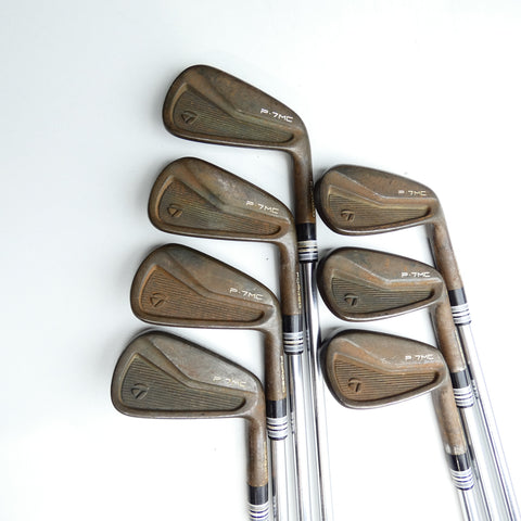 Used TaylorMade P7MC RAW Iron Set / 4 - PW / Stiff Flex
