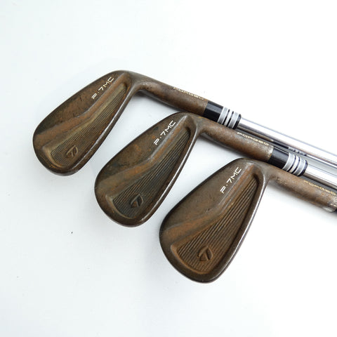 Used TaylorMade P7MC RAW Iron Set / 4 - PW / Stiff Flex
