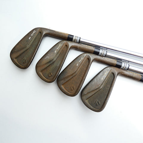 Used TaylorMade P7MC RAW Iron Set / 4 - PW / Stiff Flex
