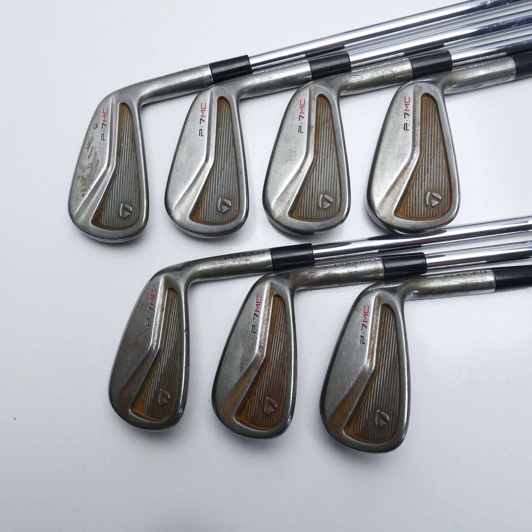 Used TaylorMade P7MC RAW Iron Set / 4 - PW / Stiff Flex | Replay Golf