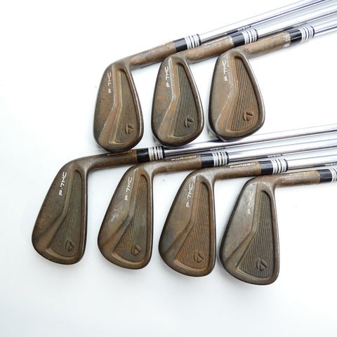 Used TaylorMade P7MC RAW Iron Set / 4 - PW / Stiff Flex