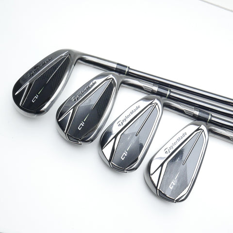 Used TaylorMade Qi Gunmetal Iron Set / 4 - PW / Stiff Flex