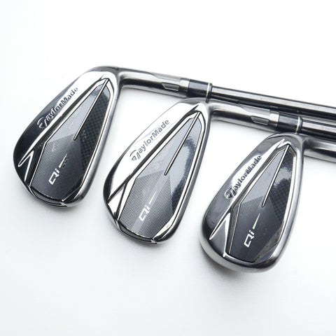 Used TaylorMade Qi Gunmetal Iron Set / 4 - PW / Stiff Flex