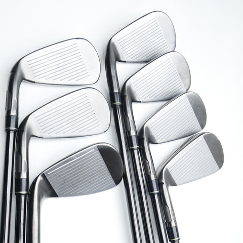 Used TaylorMade Qi Gunmetal Iron Set / 4 - PW / Stiff Flex
