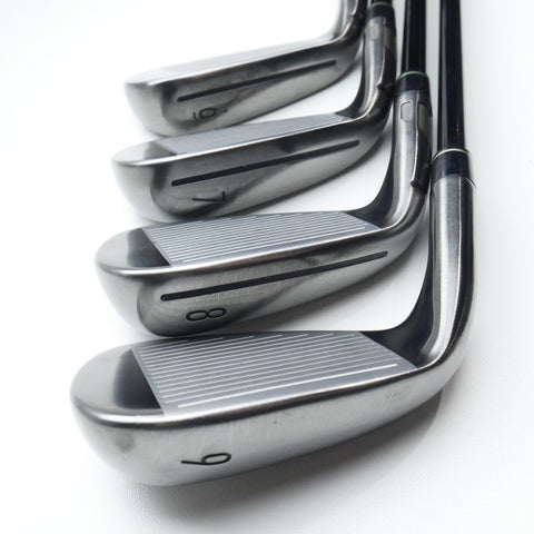 Used TaylorMade Qi Gunmetal Iron Set / 4 - PW / Stiff Flex
