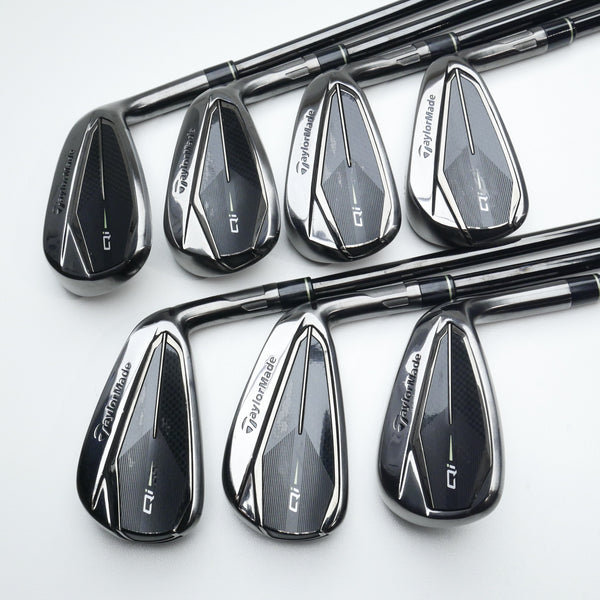 Used TaylorMade Qi Gunmetal Iron Set / 4 - PW / Stiff Flex