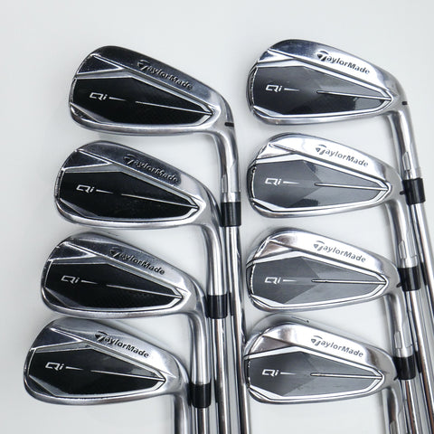 Used TaylorMade Qi Iron Set / 4 - PW + AW / Regular Flex