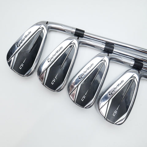 Used TaylorMade Qi Iron Set / 5 - PW + AW / Stiff Flex