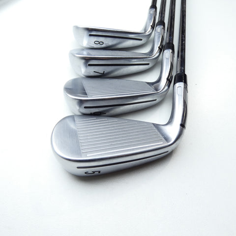 Used TaylorMade Qi Iron Set / 5 - PW + AW / Stiff Flex