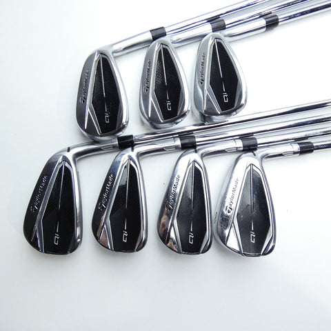 Used TaylorMade Qi Iron Set / 5 - PW + AW / Stiff Flex