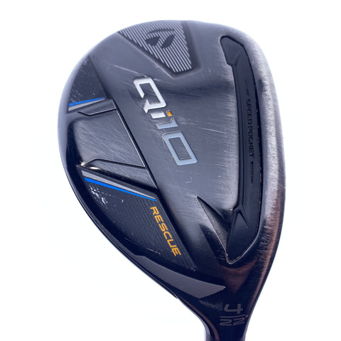 Used TaylorMade Qi10 4 Hybrid / 22.0 Degrees / Stiff Flex
