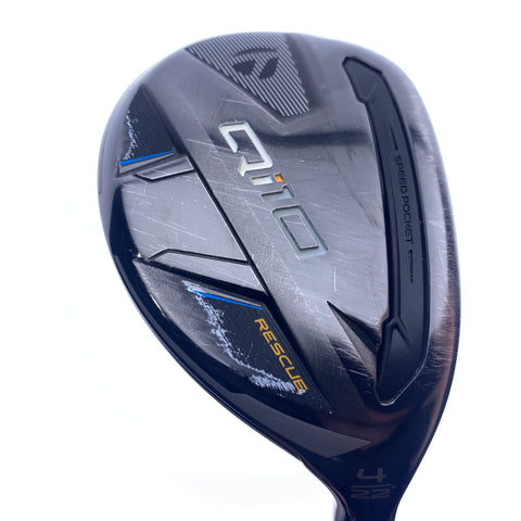 Used TaylorMade Qi10 4 Hybrid / 22.0 Degrees / Stiff Flex