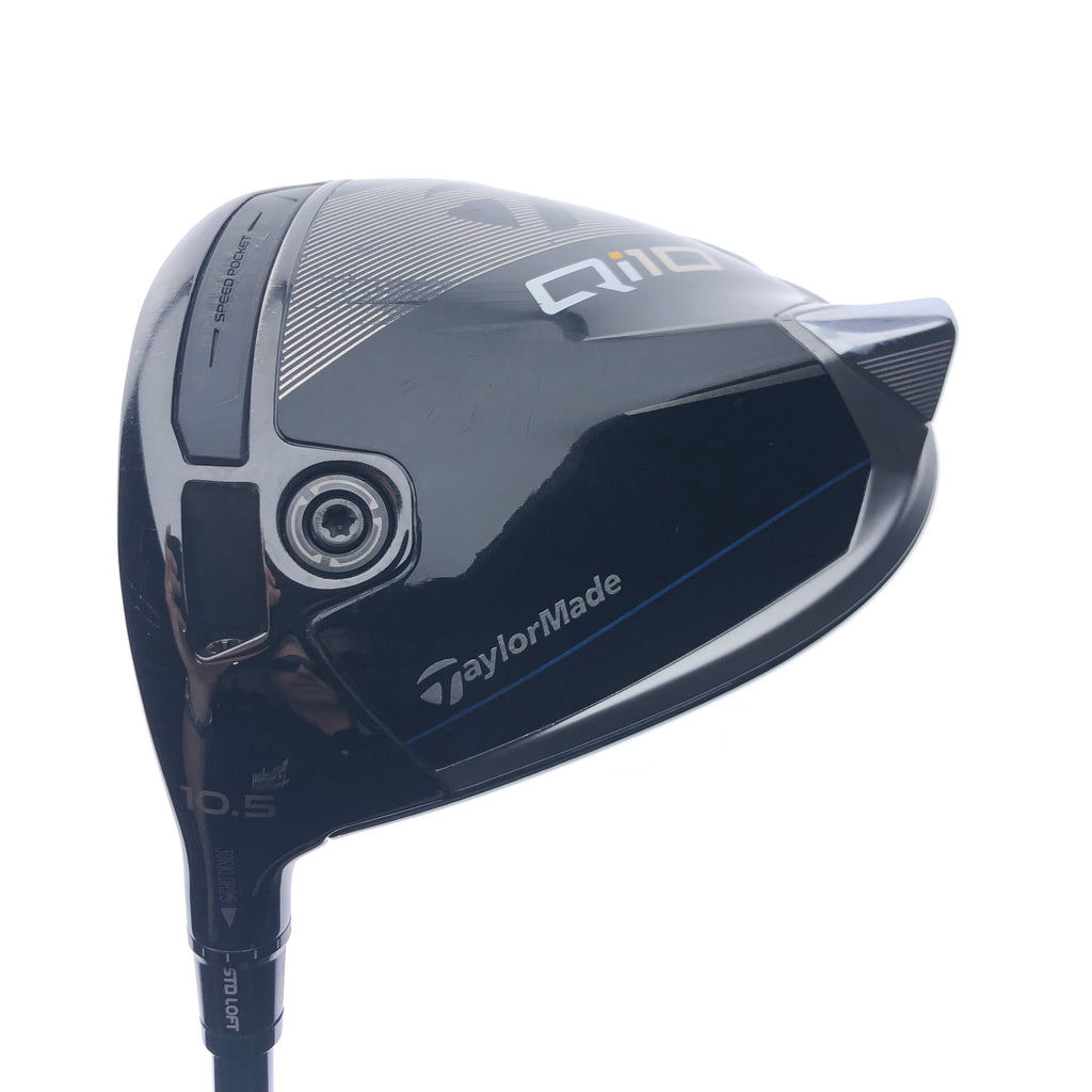 Used TaylorMade Qi10 Driver / 10.5 Degrees / Stiff Flex / Left-Handed