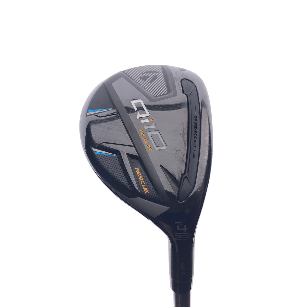 Used TaylorMade Qi10 Max 4 Hybrid / 22 Degrees / Regular Flex