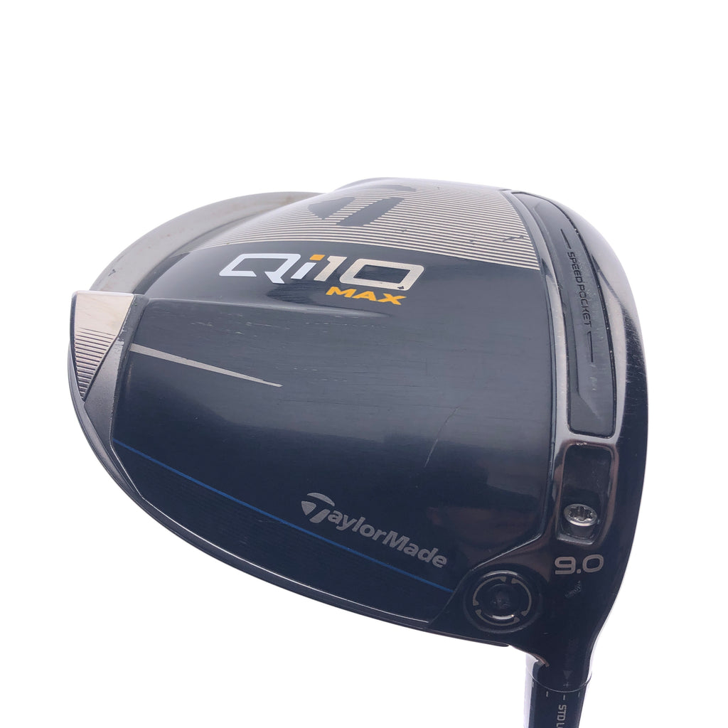 Used TaylorMade Qi10 Max Driver / 9.0 Degrees / Stiff Flex