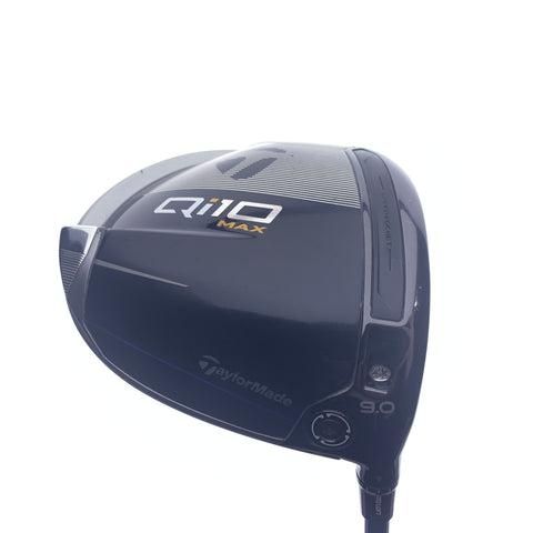 Used TaylorMade Qi10 Max Driver / 9.0 Degrees / Stiff Flex