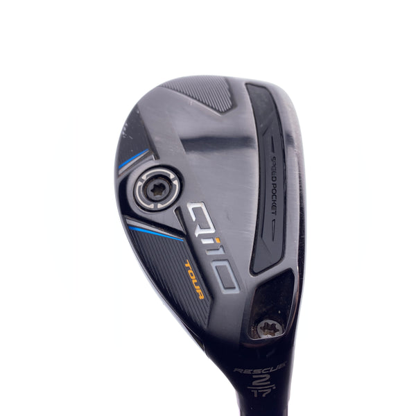 Used TaylorMade Qi10 Tour 2 Hybrid / 17 Degrees / Stiff Flex