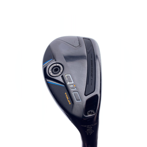 Used TaylorMade Qi10 Tour 2 Hybrid / 17 Degrees / X-Stiff Flex