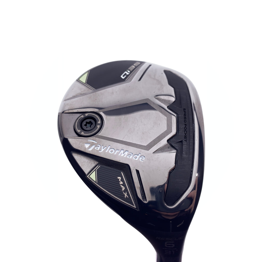 Used TaylorMade Qi35 Max 6 Hybrid / 31 Degrees / A Flex