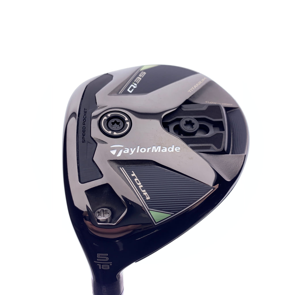 Used TaylorMade Qi35 Tour 5 Fairway Wood / 18 Degrees / Regular / Left-Handed