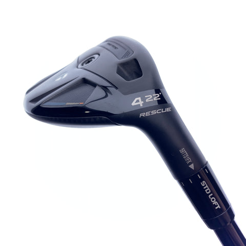 Used TaylorMade Qi4D 4 Hybrid / 22.0 Degrees / TX Flex