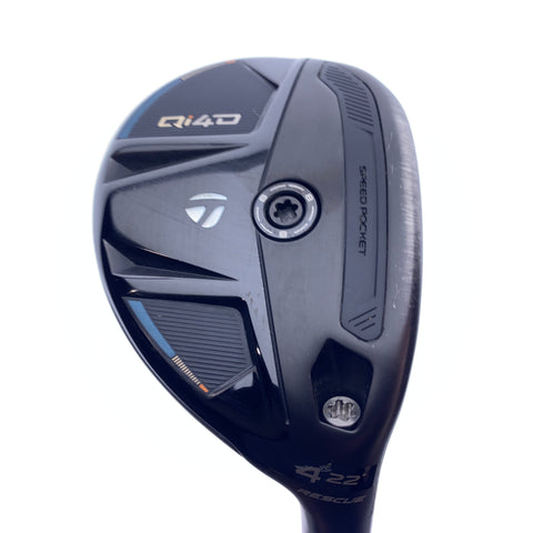 Used TaylorMade Qi4D 4 Hybrid / 22.0 Degrees / TX Flex