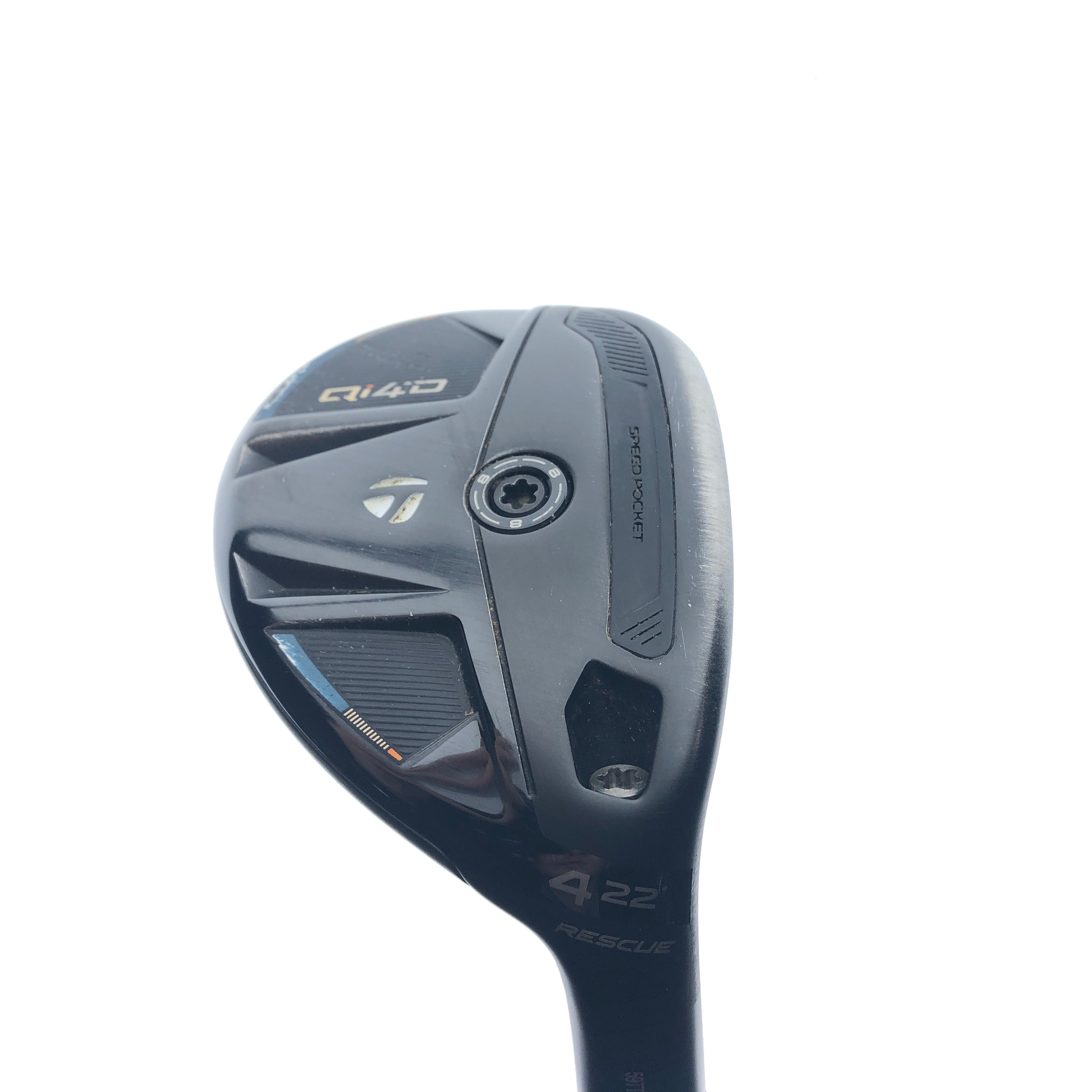 Used TaylorMade Qi4D 4 Hybrid / 22.0 Degrees / TX Flex