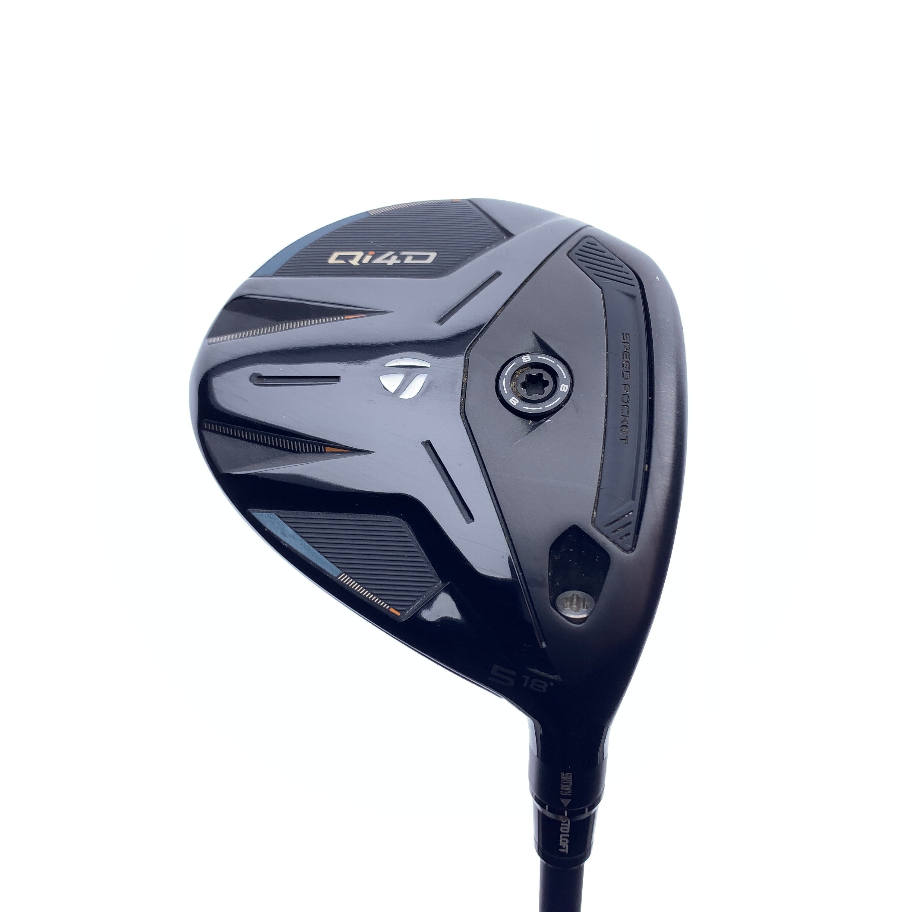 Used TaylorMade Qi4D 5 Fairway Wood / 18.0 Degrees / Regular Flex