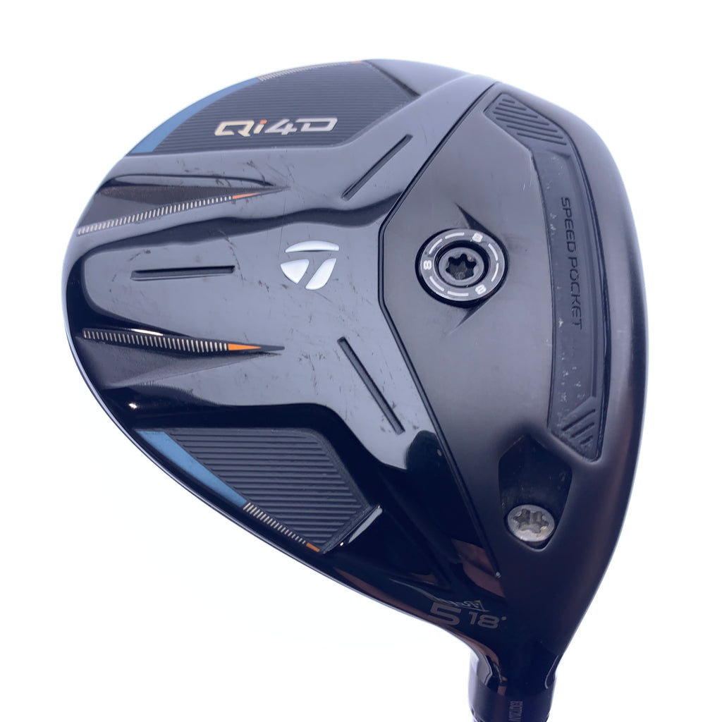 Used TaylorMade Qi4D 5 Fairway Wood / 18.0 Degrees / X-Stiff Flex