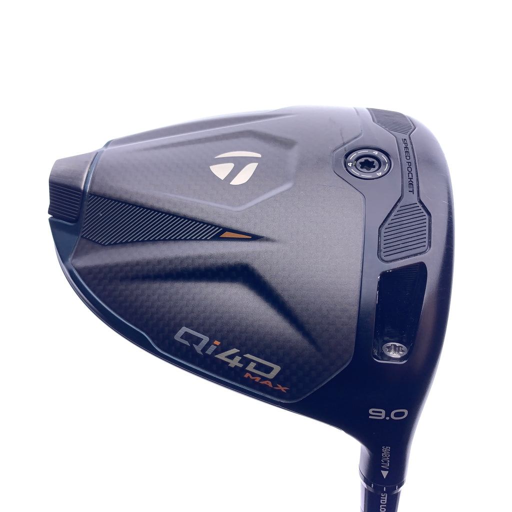 Used TaylorMade Qi4D Max Driver / 9.0 Degrees / Stiff Flex