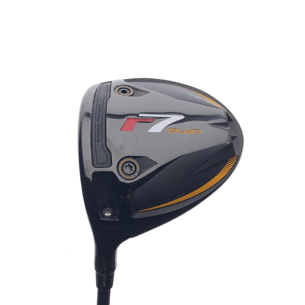 Used TaylorMade R7 Quad Mini Driver / 11.5 Degrees / Left-Handed / Stiff Flex