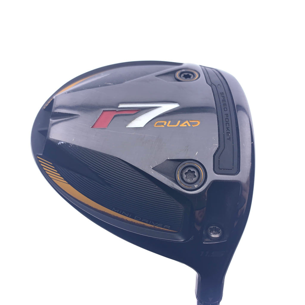 Used TaylorMade R7 Quad Mini Driver / 11.5 Degrees / Stiff Flex