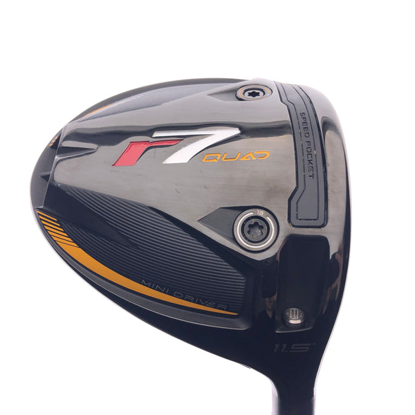 Used TaylorMade R7 Quad Mini Driver / 11.5 Degrees / Stiff Flex