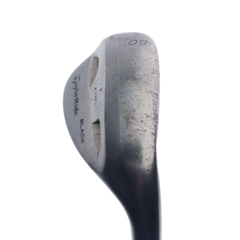 Used TaylorMade RAC Black Lob Wedge / 60.0 Degrees / Wedge Flex