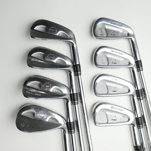Used TaylorMade RAC CB & MB TP Combo Iron Set / 3 - PW / Stiff Flex