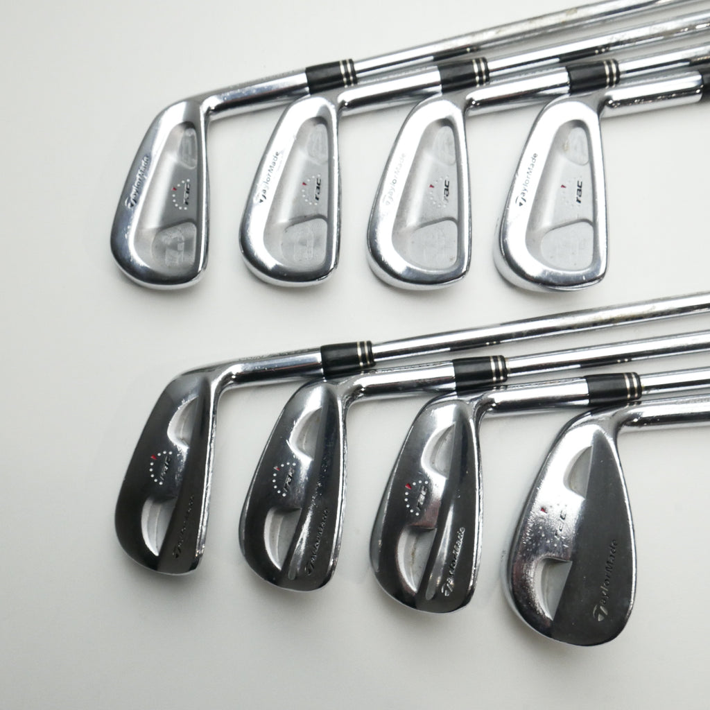 Used TaylorMade RAC CB & MB TP Combo Iron Set / 3 - PW / Stiff Flex