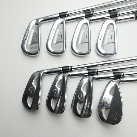 Used TaylorMade RAC CB & MB TP Combo Iron Set / 3 - PW / Stiff Flex