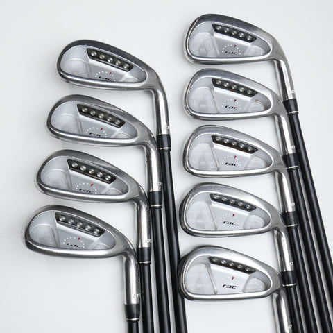Used TaylorMade RAC OS Iron Set / 3 - SW / Regular Flex