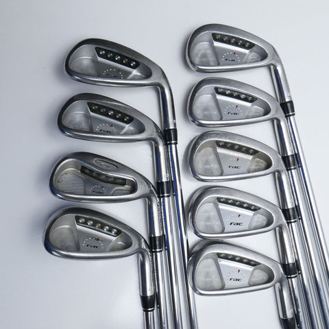 Used TaylorMade RAC OS Iron Set / 3 - SW / Regular Flex