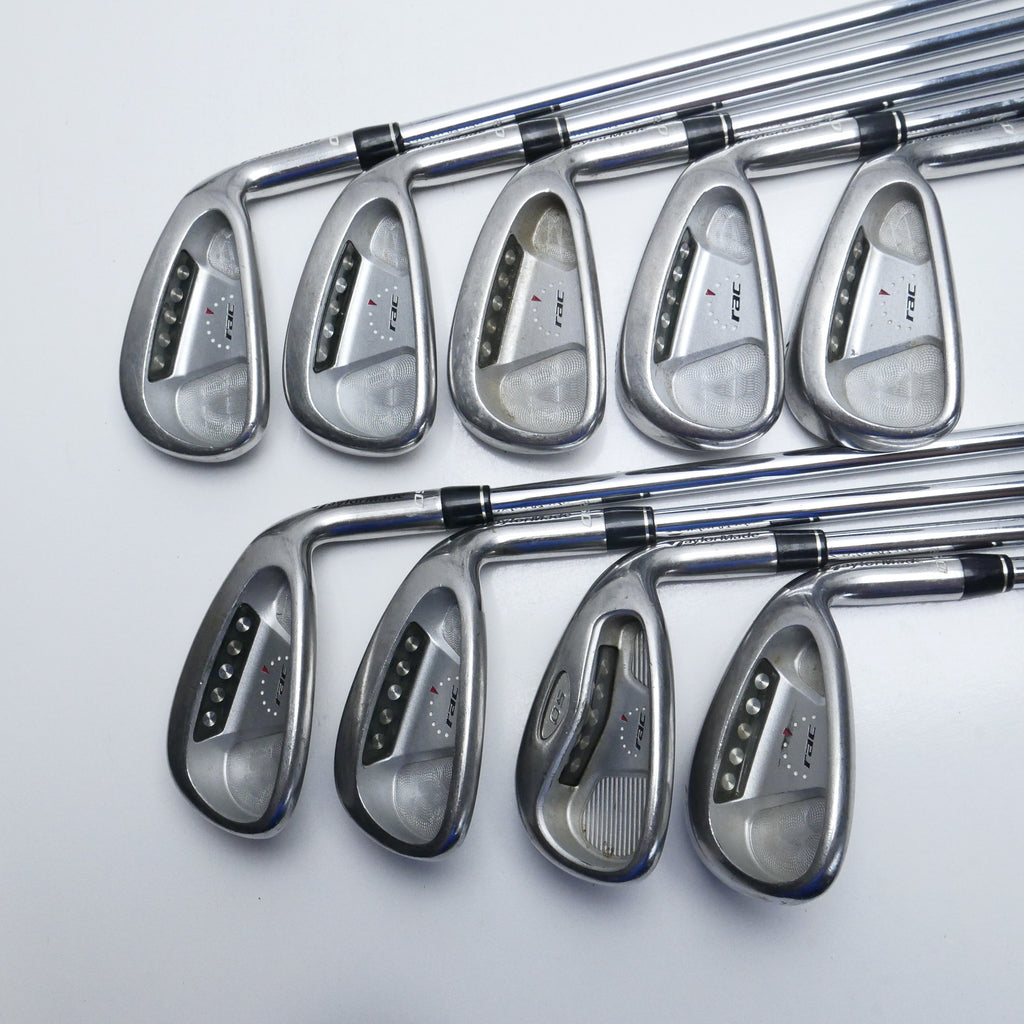 Used TaylorMade RAC OS Iron Set / 3 - SW / Regular Flex