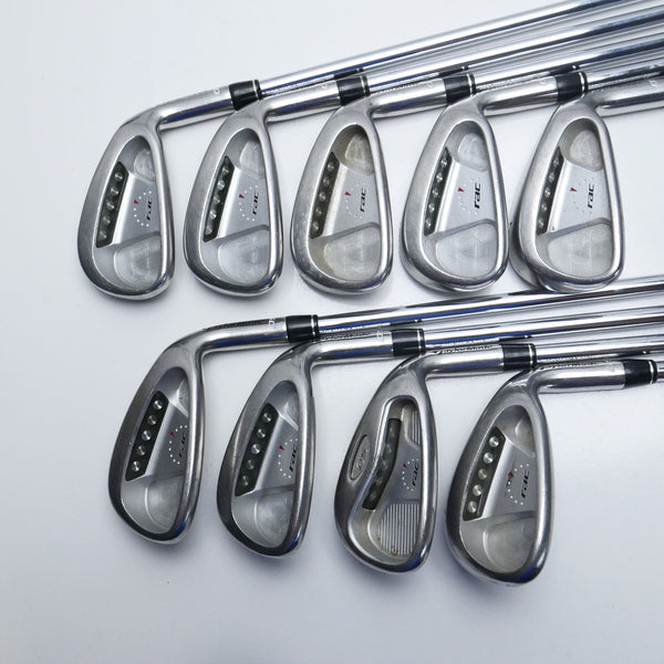 Used TaylorMade RAC OS Iron Set / 3 - SW / Regular Flex