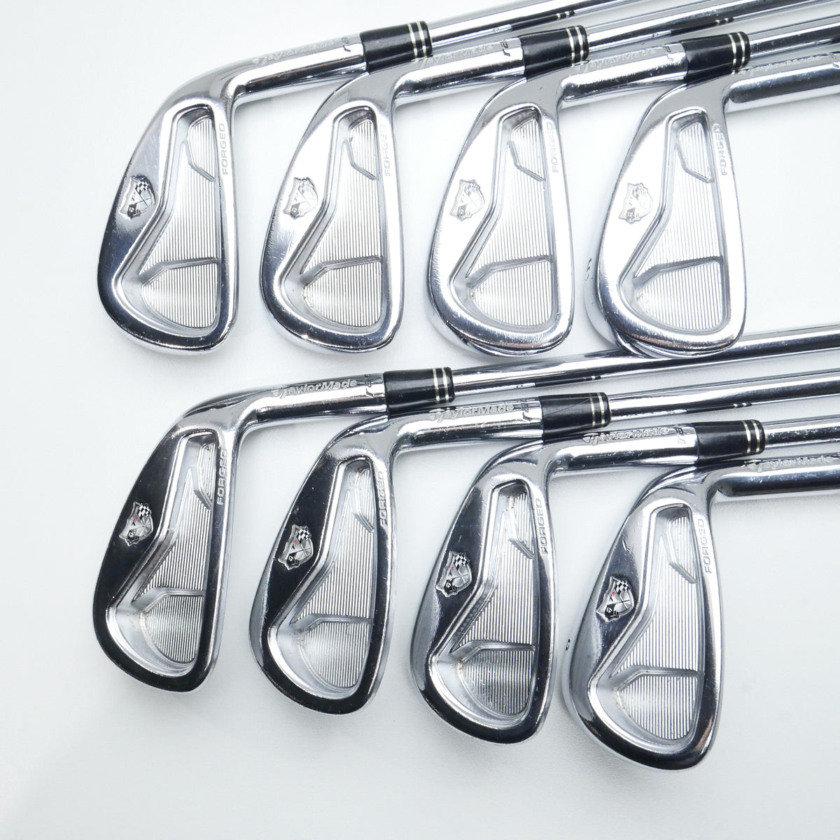 Used TaylorMade RAC TP 2005 Iron Set / 3 - PW / Stiff Flex