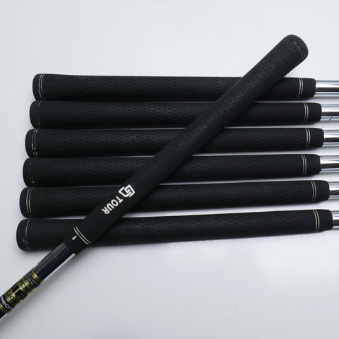 Used TaylorMade RAC TP MB Smoke Iron Set / 4 - PW / Stiff Flex