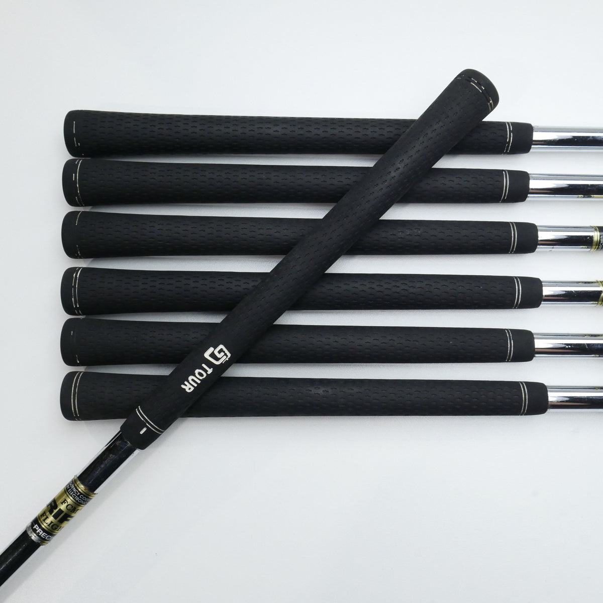 Used TaylorMade RAC TP MB Smoke Iron Set / 4 - PW / Stiff Flex