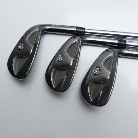 Used TaylorMade RAC TP MB Smoke Iron Set / 4 - PW / Stiff Flex