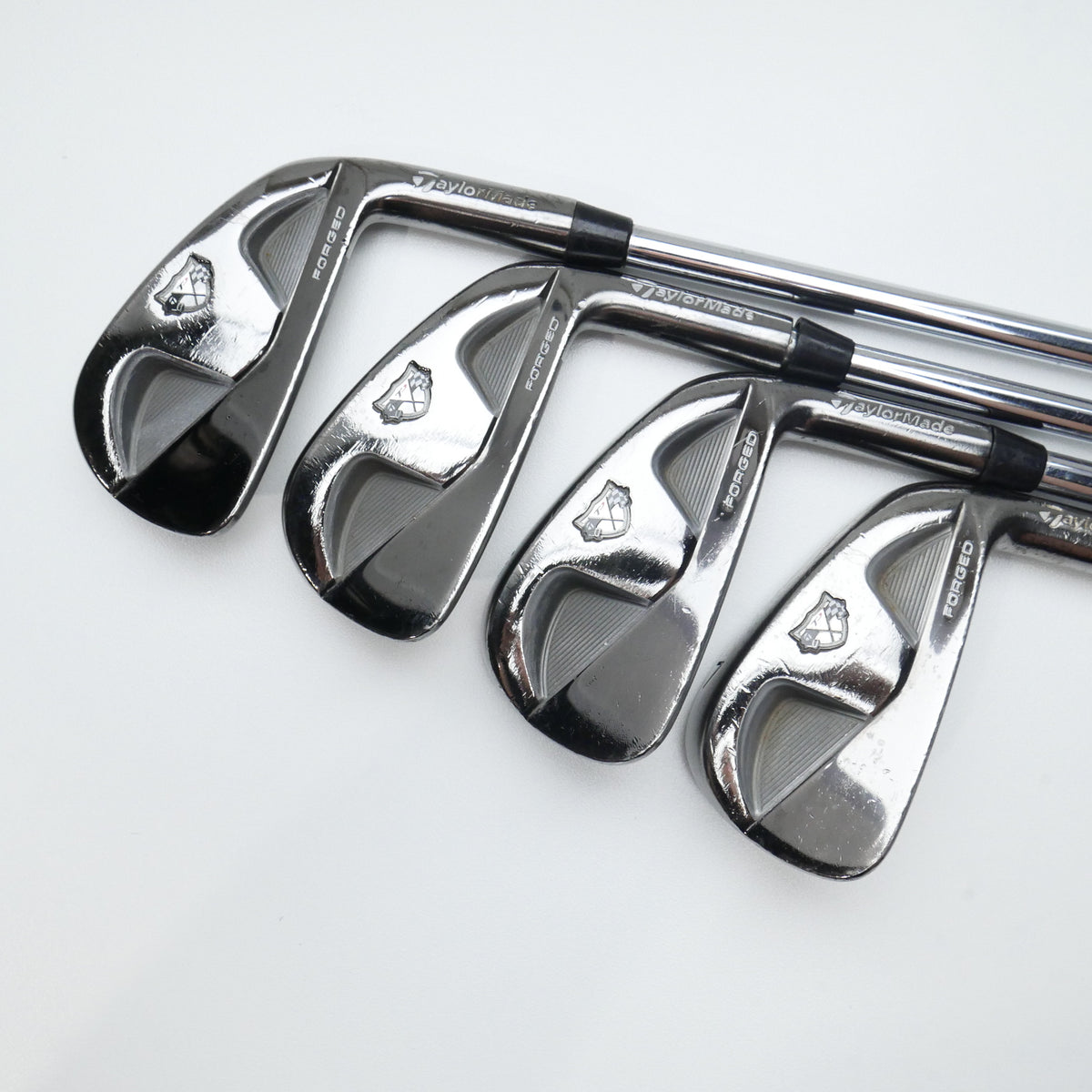 Used TaylorMade RAC TP MB Smoke Iron Set / 4 - PW / Stiff Flex