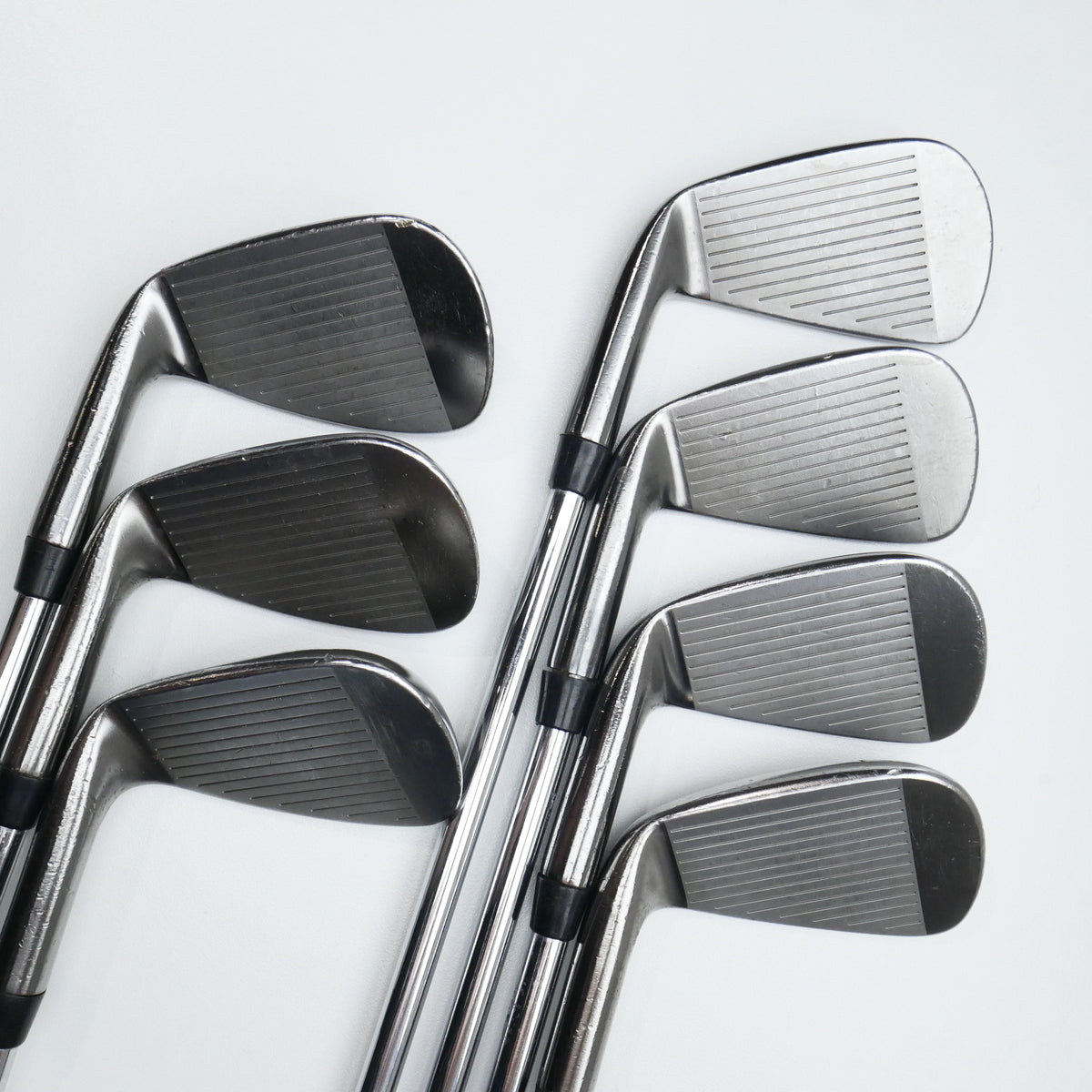 Used TaylorMade RAC TP MB Smoke Iron Set / 4 - PW / Stiff Flex